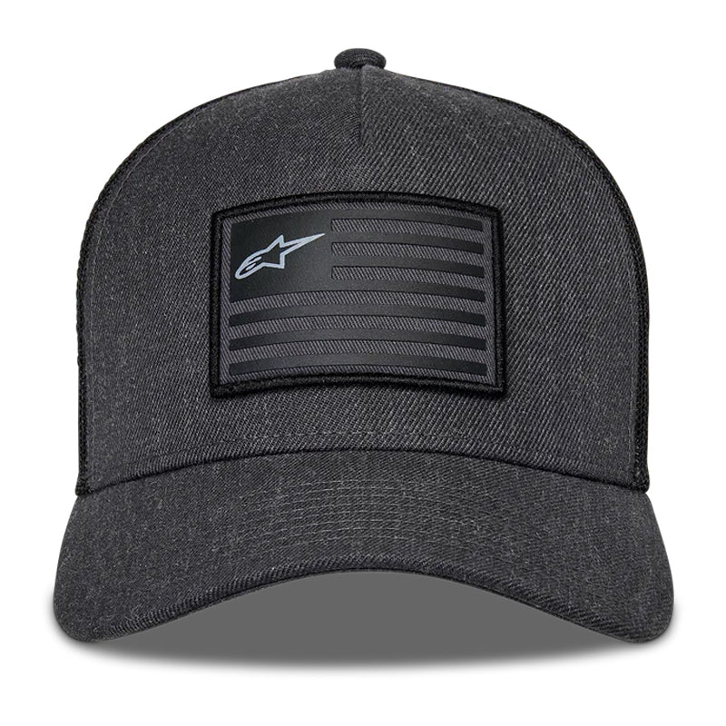 Gorra Alpinestars Flag Snapback Gris Negro
