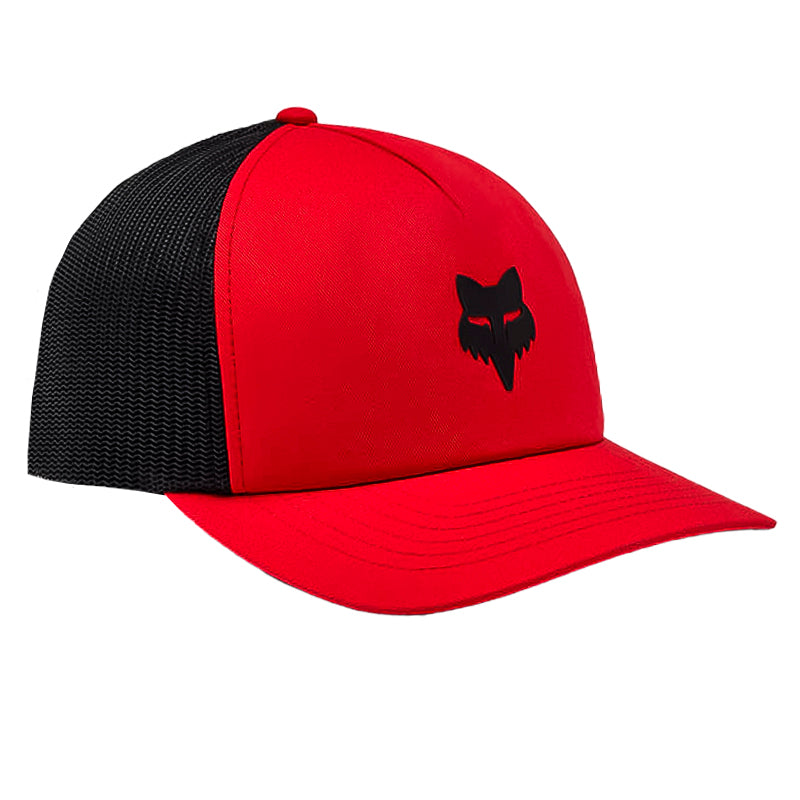 Gorra Fox Head Trucker Negro Rojo Oscuro