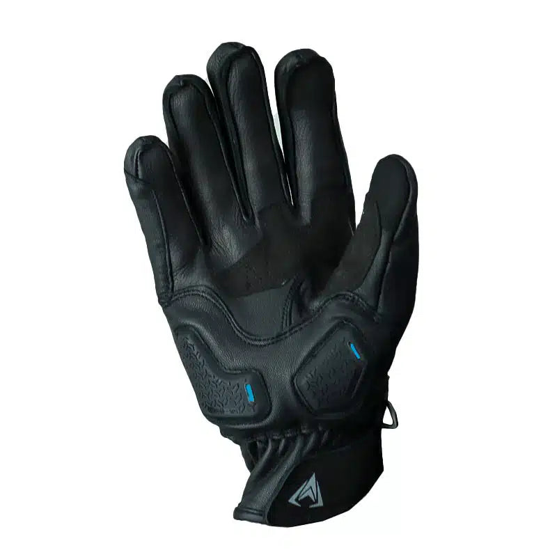Guantes Giacomo En Cuero Street Race Negro Azul 2