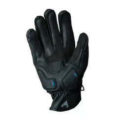 Guantes Giacomo En Cuero Street Race Negro Azul 2