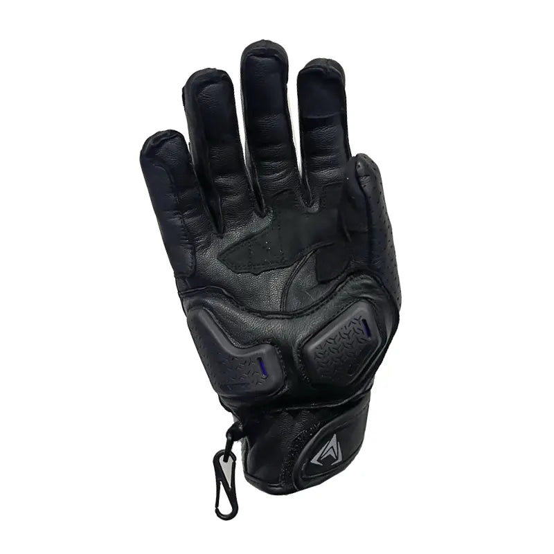 Guantes Giacomo En Cuero Street Race Negro Morado 2