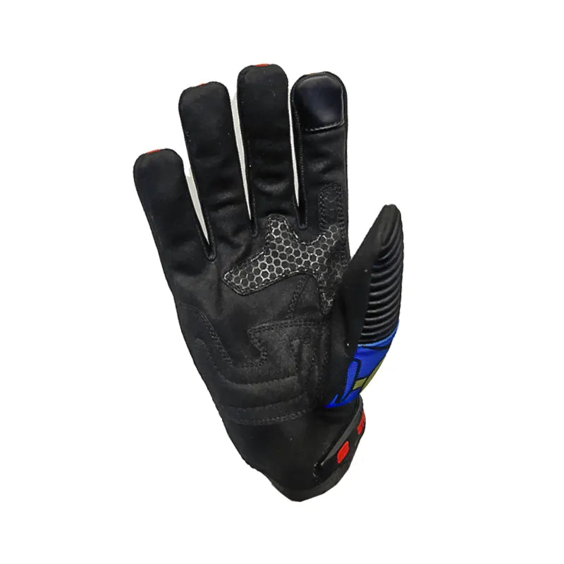 Guantes Shaft Stunt Polock Azul Amarillo 2