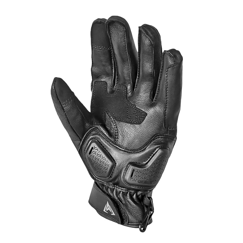 Guantes Giacomo En Cuero Street Race Negro