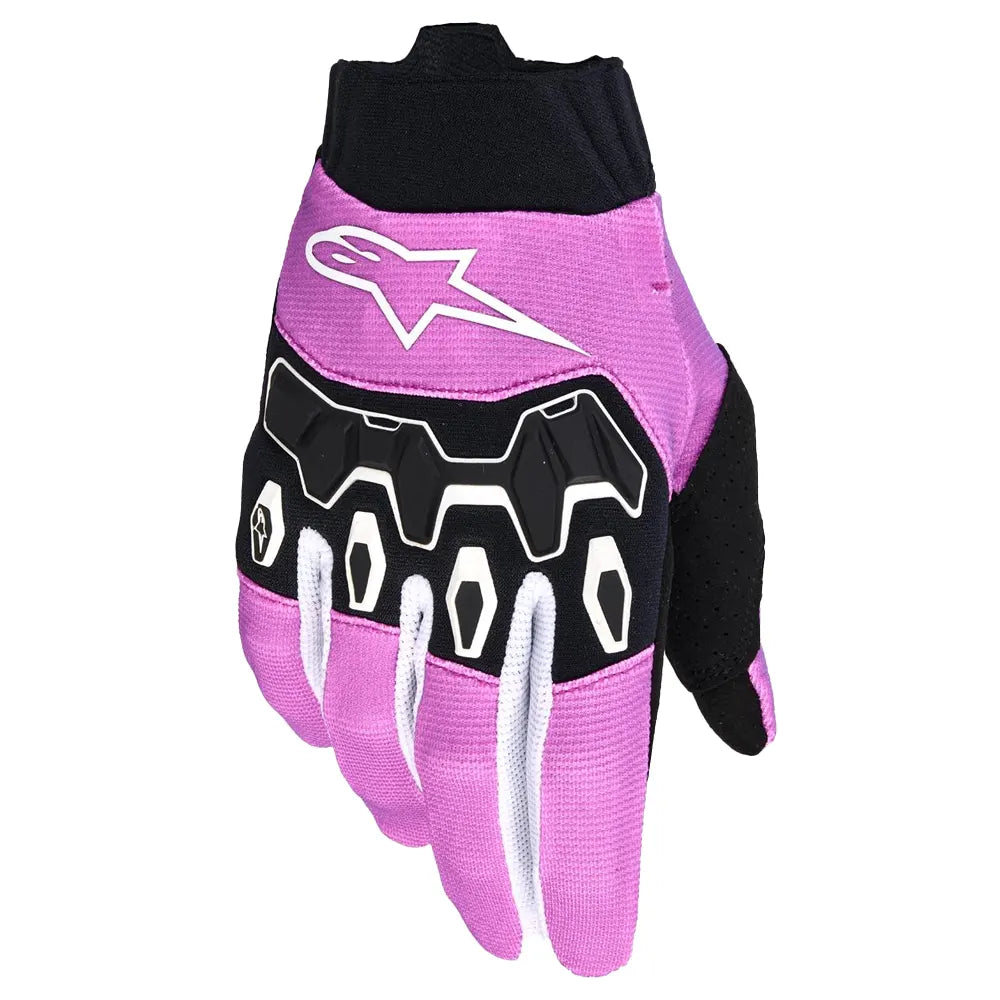 Guantes Alpinestars Stella Full Bore V2 Blanco Rosado Negro