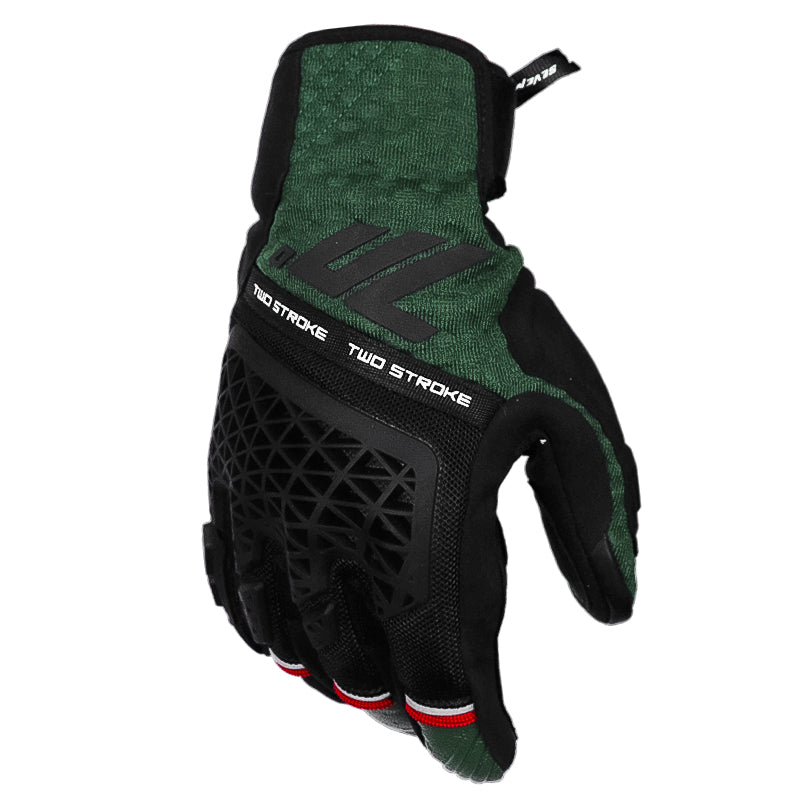 Guantes Seventy Sd-N60 Two Stroke Negro Verde Rojo