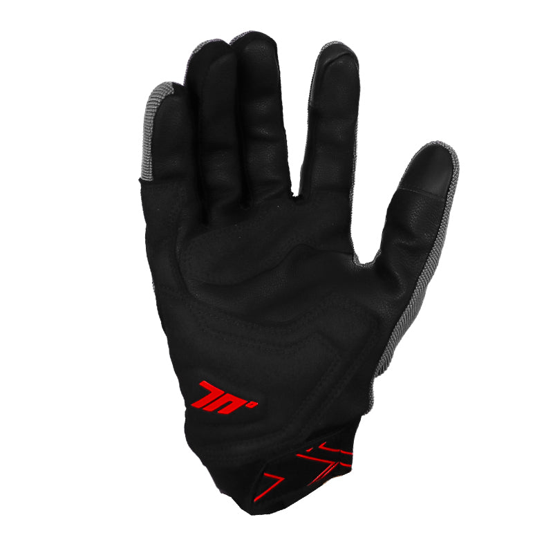 Guantes Seventy Sd-N66 Full Gas Gris Oscuro Rojo