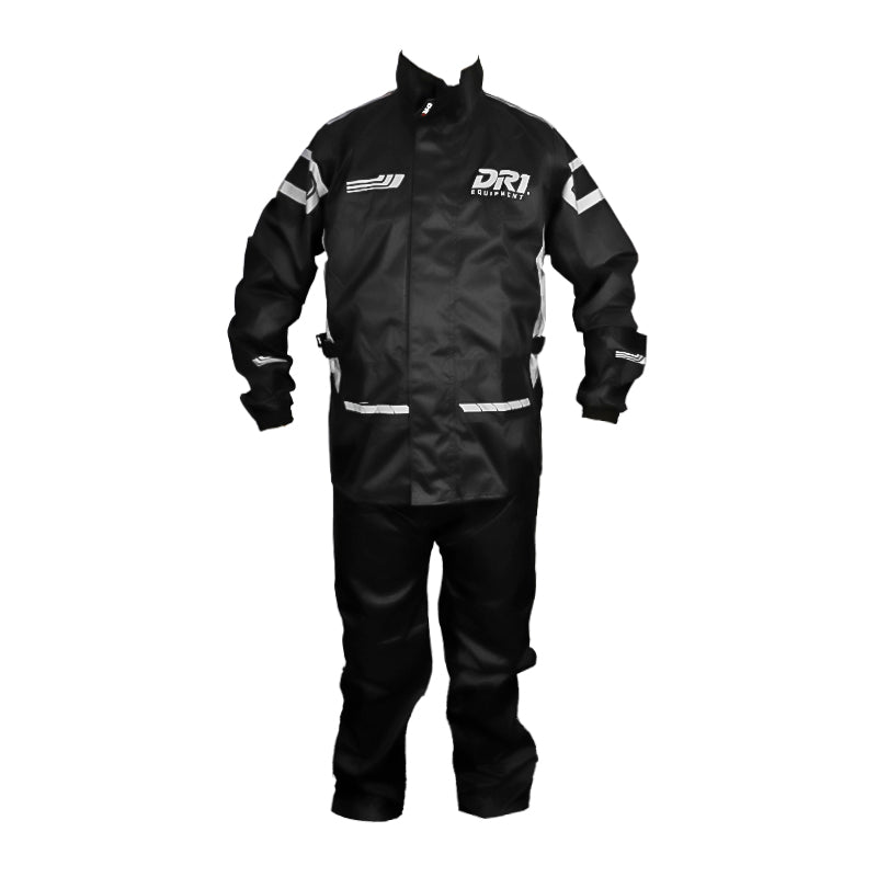 Impermeable Dr1 Equipment Negro Con Reflectivo