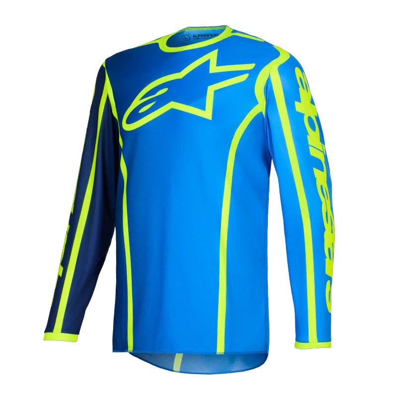Jersey Alpinestars Fluid Apex Azul Amarillo