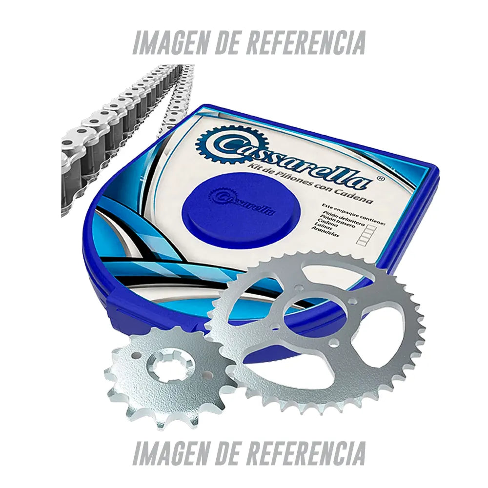 Kit De Arrastre Casarella Duke 390 6h 45c-15c-520-H-120-C Cadena Niquelada Modelo Nuevo