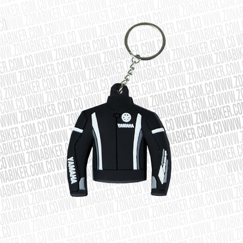 LLAVERO CHAQUETA YAMAHA NEGRO BLANCO