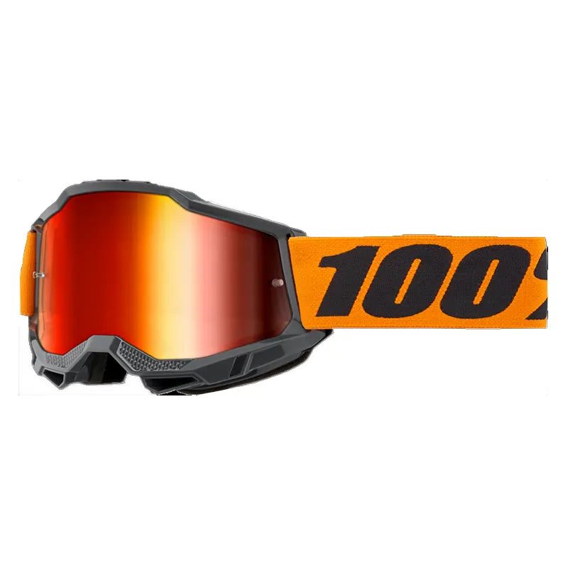 Lentes Cross 100% Accuri 2 Gris Visor Naranja