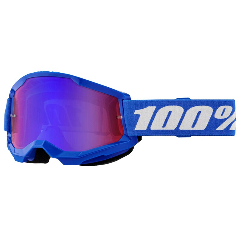 Lentes Cross 100% Strata 2 Azul Lente Rojo