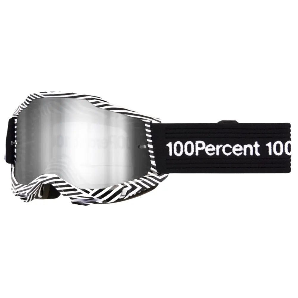 Lentes Cross 100% Accuri 2 Samba Negro Blanco Visor Silver