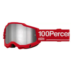 Lentes Cross 100% Accuri 2 Wolg Rojo Visor Silver
