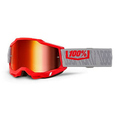 Lentes Cross 100% Gatorback Visor Rojo