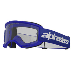 Lentes Cross Alpinestars Vision 3 Wordmark Azul Visor Transparente