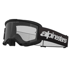 Lentes Cross Alpinestars Vision 3 Wordmark Negro Visor Transparente