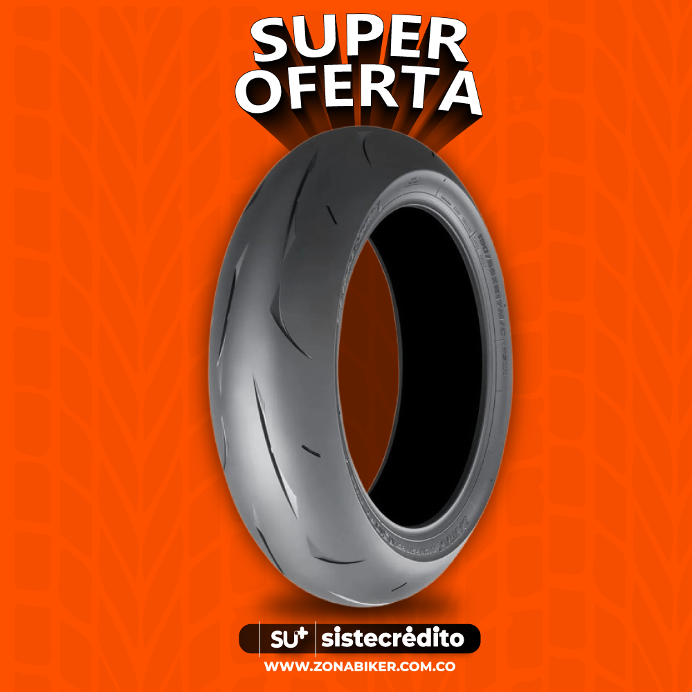 Llanta Bridgestone Battlax Rs10 180/55-17 Sellomatic/Neumatico