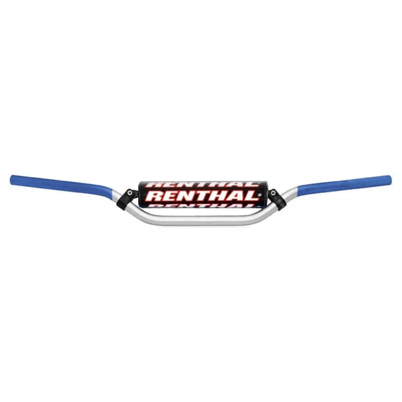 Manubrio Bajitos Renthal Rc Bend 7/8 Plata-Azul