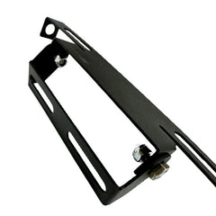 Porta Placa Abatible Con Base Negro 2