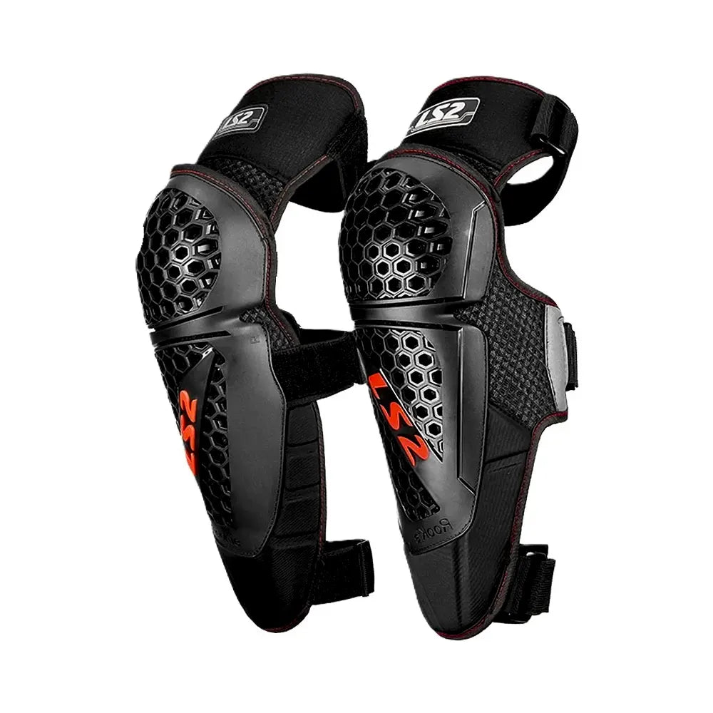 Rodillera Ls2 Rookie 820641PTK0 Negro Rojo