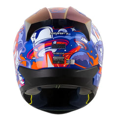 Casco Shaft 560 Evo Universe Azul Visor Iridium Azul