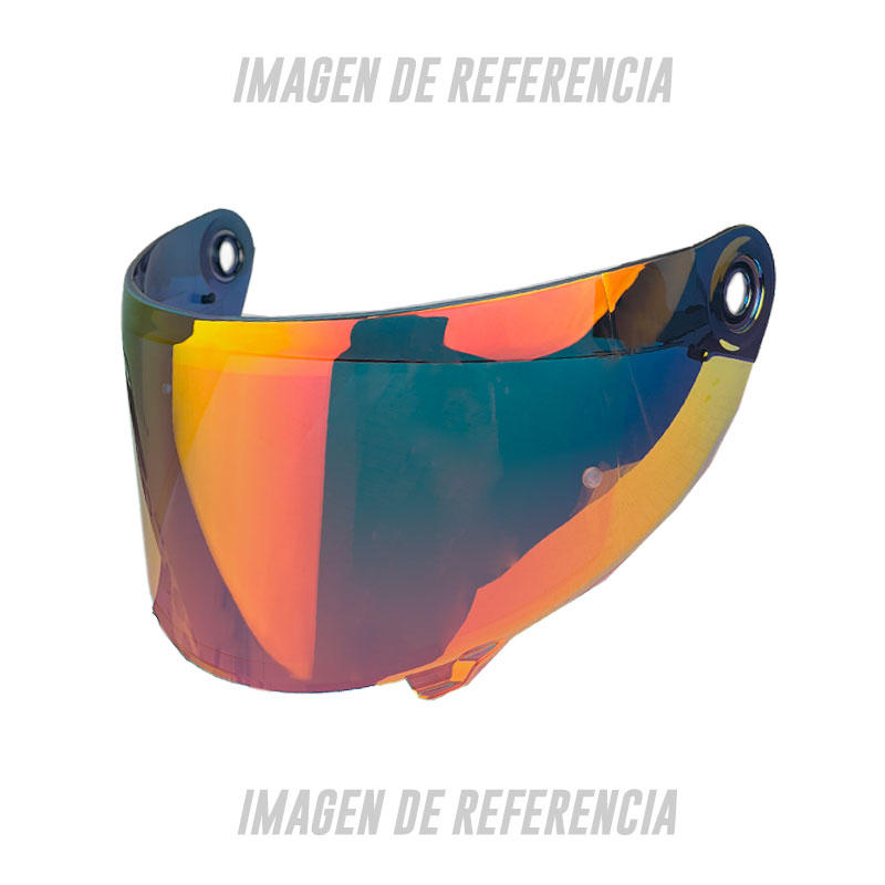 Visor Spartan Draken V-18C Max Iridium Rojo