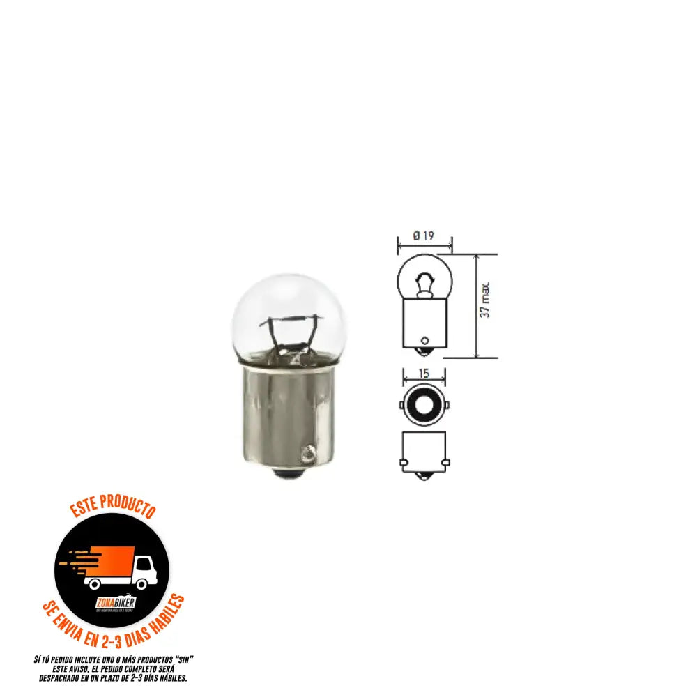 Bombillo 5007 M=17171 5W Bay15D G18 12V Hella - Repuestos