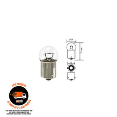 Bombillo 5007 M=17171 5W Bay15D G18 12V Hella - Repuestos