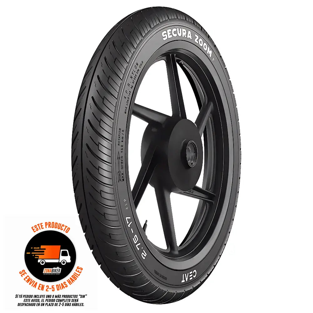 Llanta Ceat Secura Zoom F 275-17 Sellomatic/Neumatico - Llantas para motos