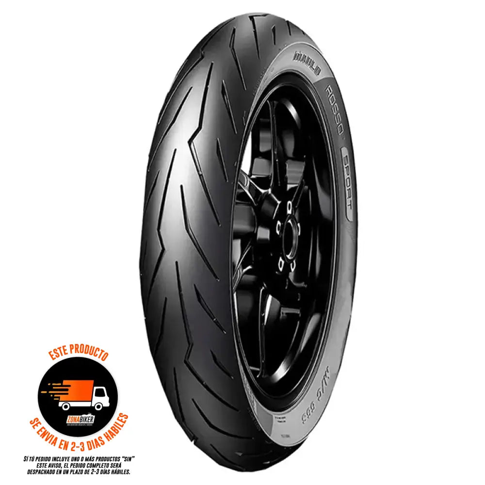 Llanta Pirelli Diablo Rosso Sport 100/80-17 Sellomatic/Neumatico Llantas para motos
