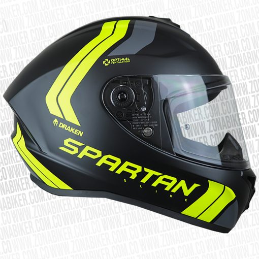 CASCO SPARTAN DRAKEN SLIDE AMARILLO 2 - ZONABIKER LA 21 4