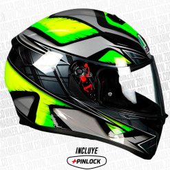 CASCOAGVK3SVLIQUEFYVERDE2 - ZONABIKER LA 21 8