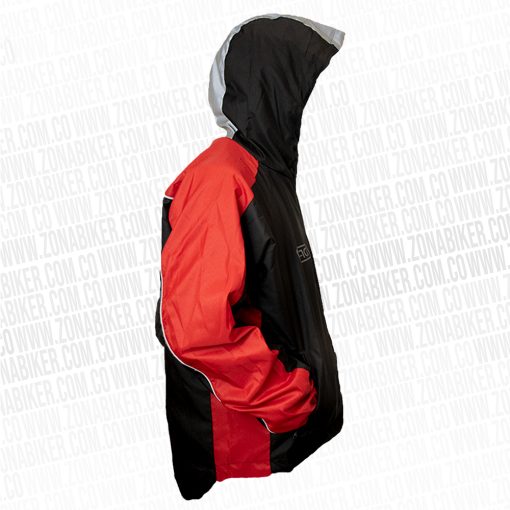 CHAQUETA CORTAVIENTO REFLECTIVA DFR 05 DOBLE FAZ ROJA 2 - ZONABIKER LA 21 4