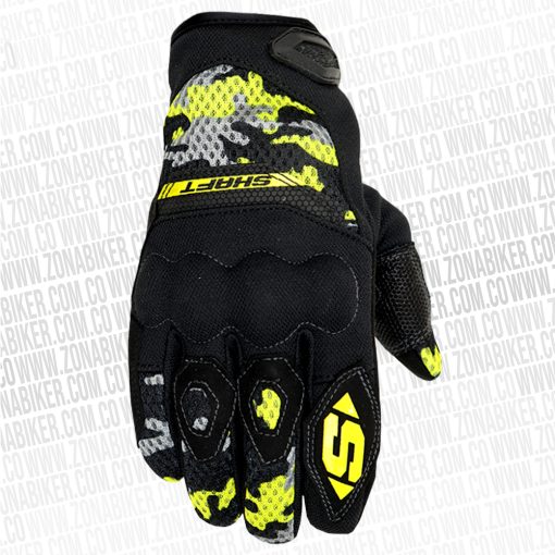 GUANTE SHAFT MES NEGRO AMARILLO 4 - ZONABIKER LA 21 3