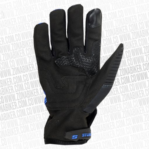 GUANTE SHAFT STUNT LEACY NEGRO AZUL 4 - ZONABIKER LA 21 4