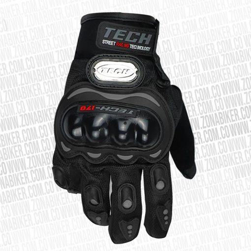 GUANTE TECH 170 NEGRO gris - ZONABIKER LA 21 3