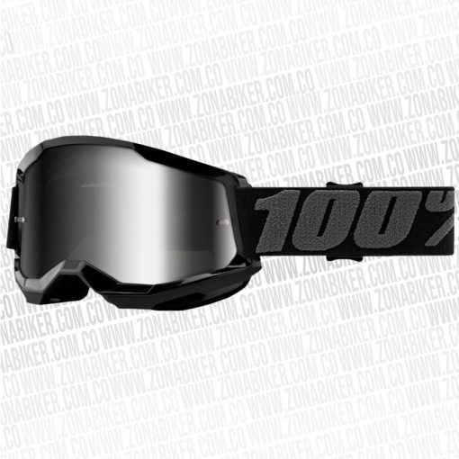 LENTES 100 STRATA 2 NEGRO LENTE PLATA 1 - ZONABIKER LA 21 3