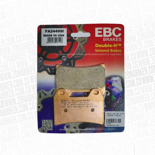 PASTILLAS EBC SINTERIZADAS FA244HH - ZONABIKER LA 21 3