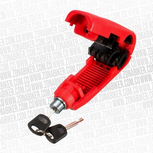 CANDADO MANUBRIO CAPS LOCK ROJO 4 - ZONABIKER LA 21 5