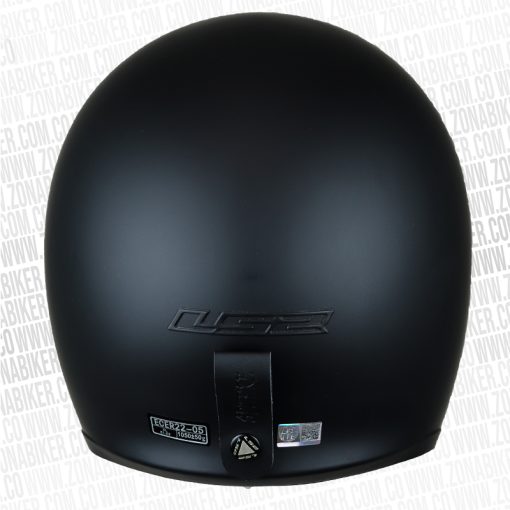 CASCO LS2 599 SPITFIRE SOLID NEGRO 4 - ZONABIKER LA 21 6