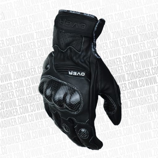 GUANTES OVER PACIFIC CUERO NEGRO - ZONABIKER LA 21 3