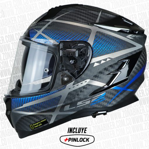 CASCO LS2 327 CHALLEN CT2 KONIC NEGRO AZUL 1 - ZONABIKER LA 21 3