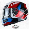 CASCO LS2 397 VECTOR AUTOMAT BLANCO ROJO 1 - ZONABIKER LA 21 1