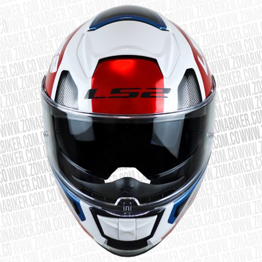 CASCO LS2 397 VECTOR AUTOMAT BLANCO ROJO 3 - ZONABIKER LA 21 5