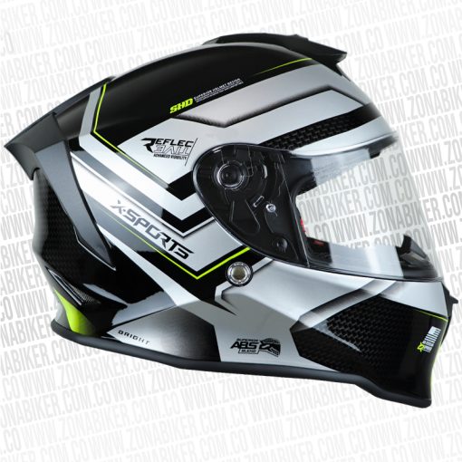 CASCO X SPORTS V151 BRIGTH NEGRO AMARILLO 2 - ZONABIKER LA 21 4