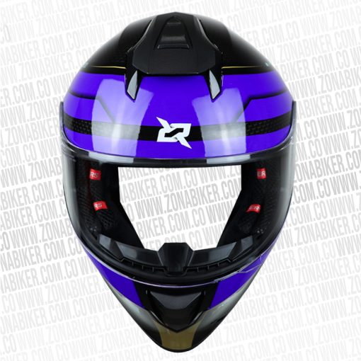 CASCO X SPORTS V151 BRIGTH NEGRO MORADO 3 - ZONABIKER LA 21 5