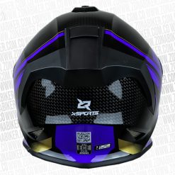 CASCO X SPORTS V151 BRIGTH NEGRO MORADO 4 - ZONABIKER LA 21 10