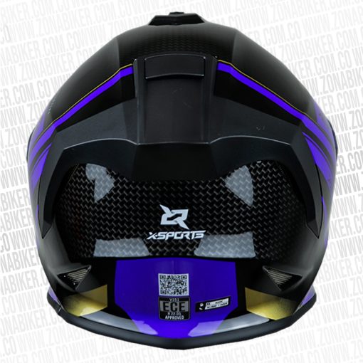 CASCO X SPORTS V151 BRIGTH NEGRO MORADO 4 - ZONABIKER LA 21 6