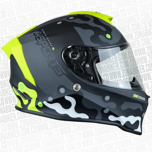 CASCO X SPORTS V151 ELEMENT GRIS AMARILLO 2 - ZONABIKER LA 21 4